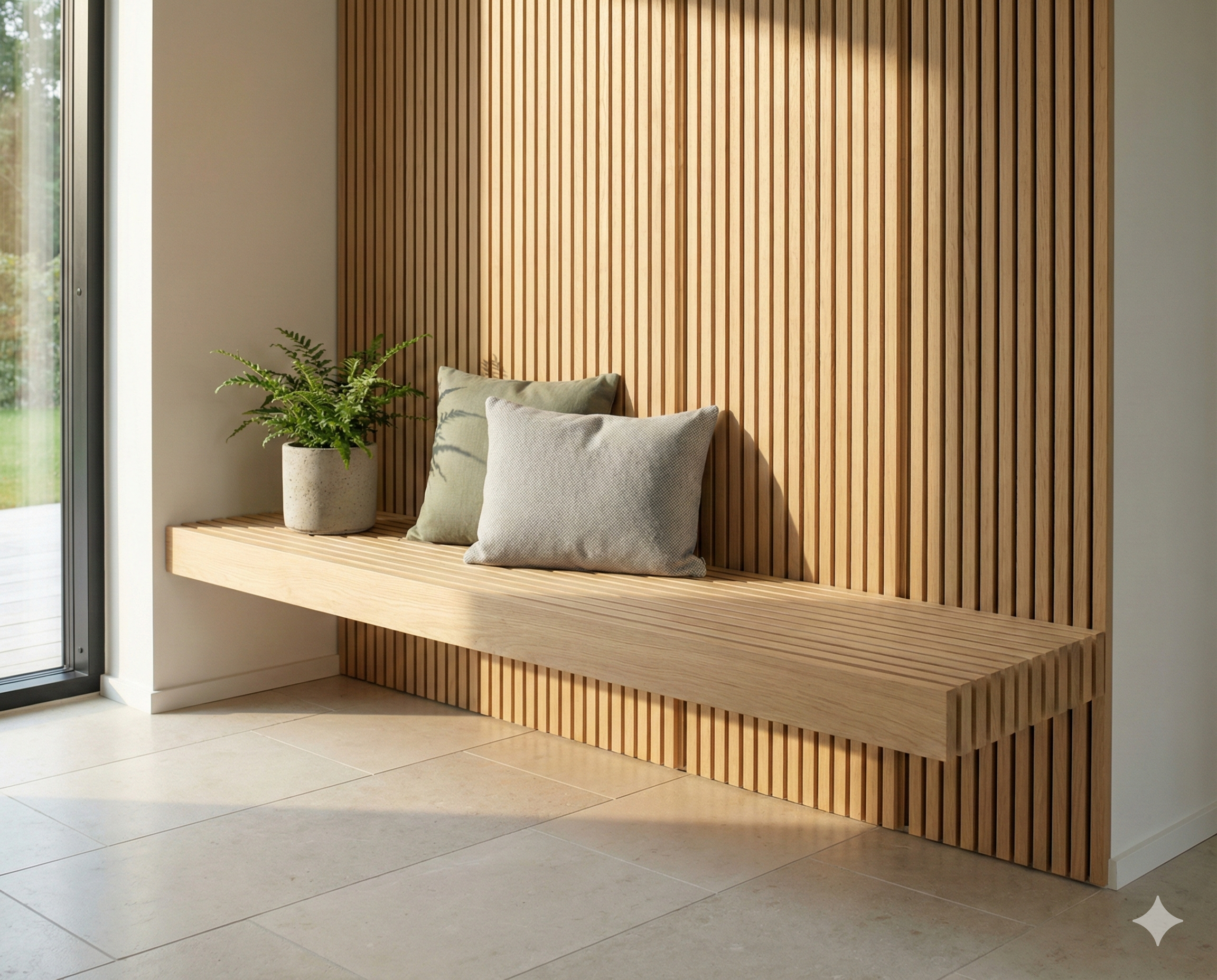 Detalje fra entre i nybygget hus